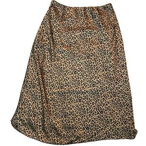 • American Eagle leopard print midi skirt xlarge